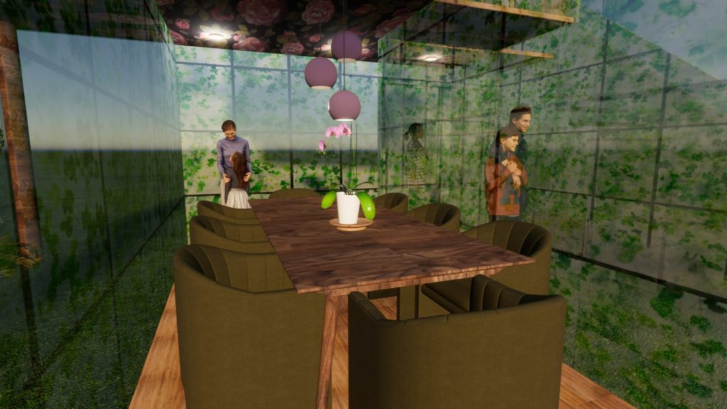 Ivy & Wisteria Pop Up Interior Perspective