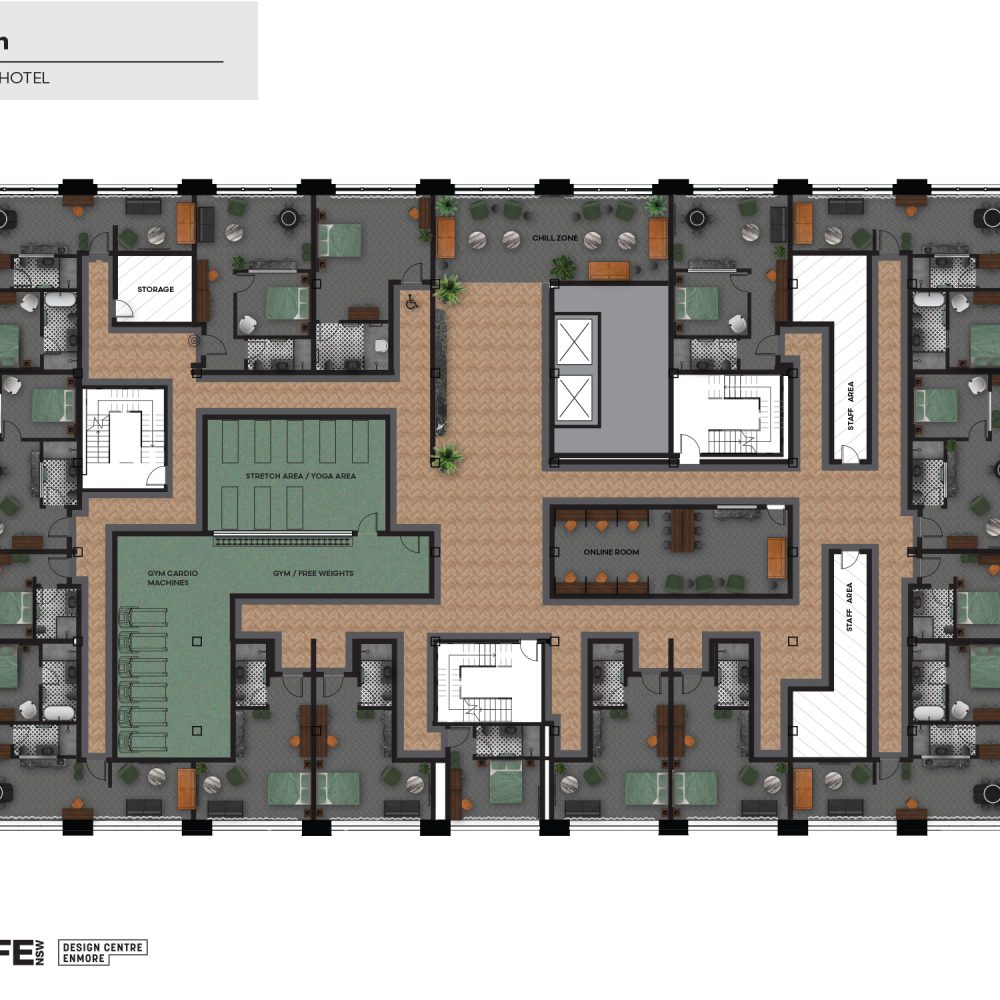 Hotel Floor Plan Level 6