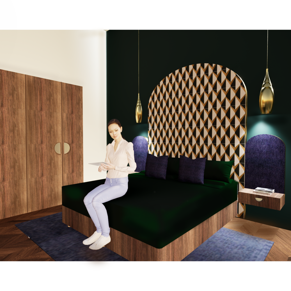 bed room scene
