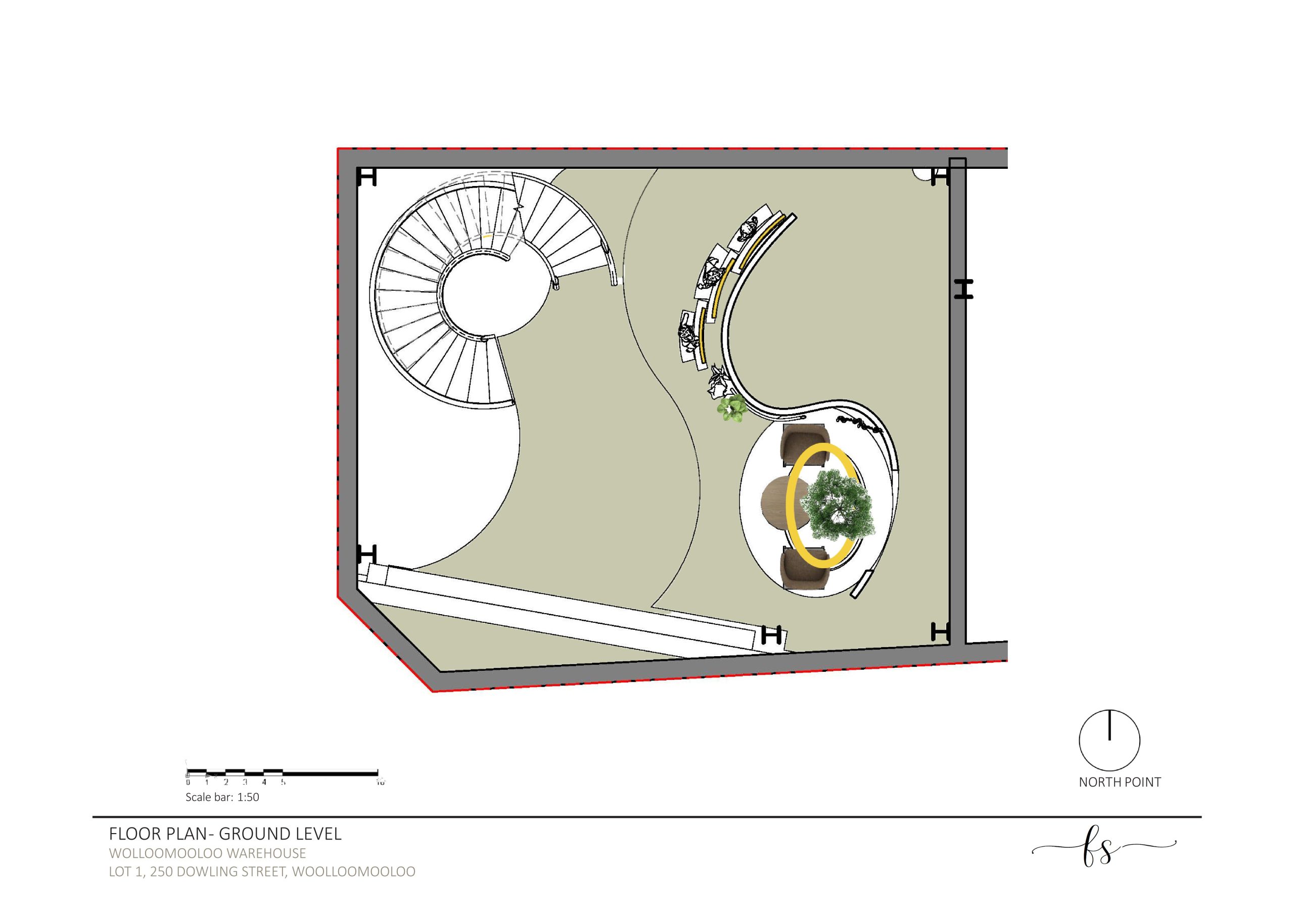 Private Showroom Floor plan