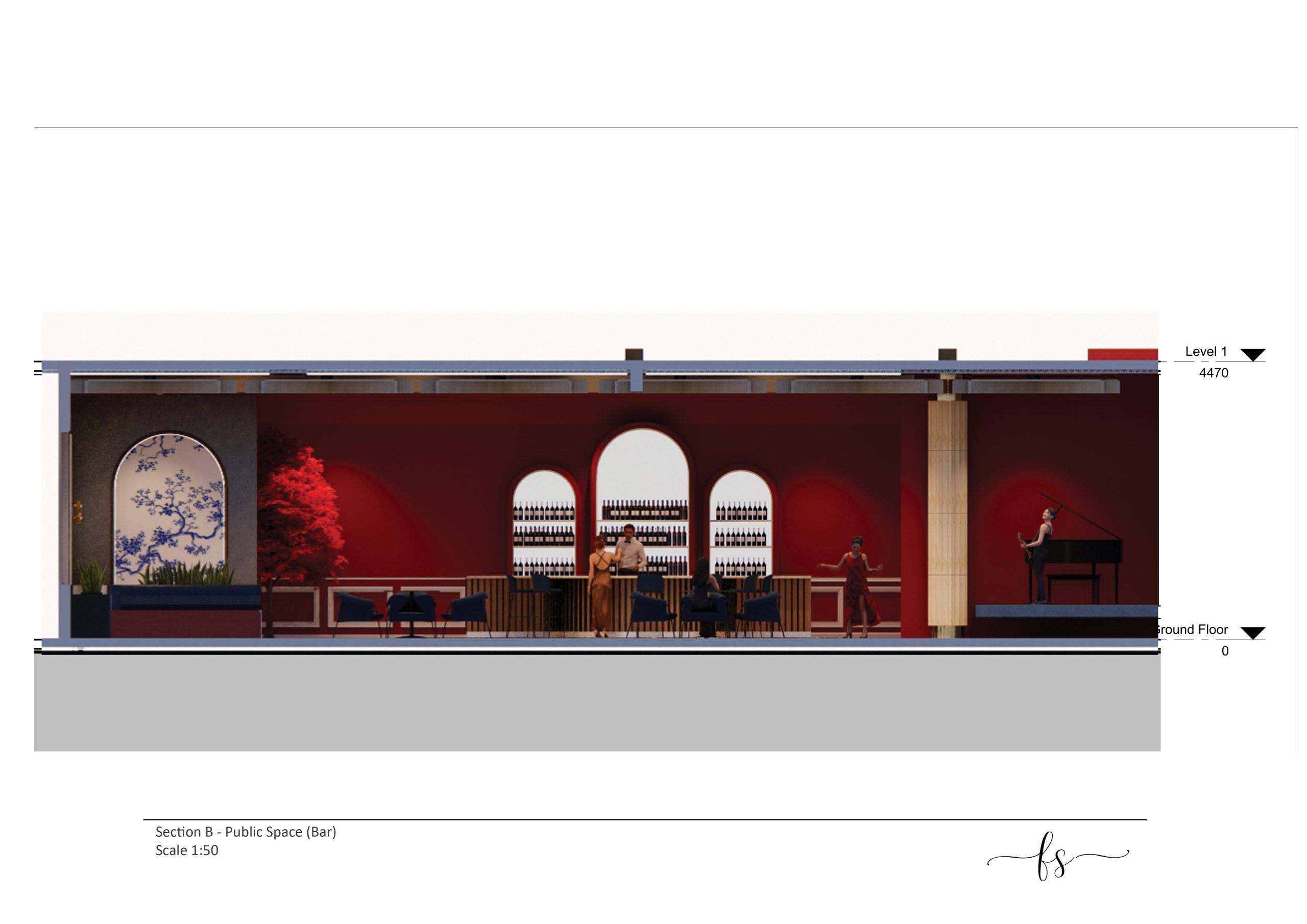 Section B - Bar Scale 1:50