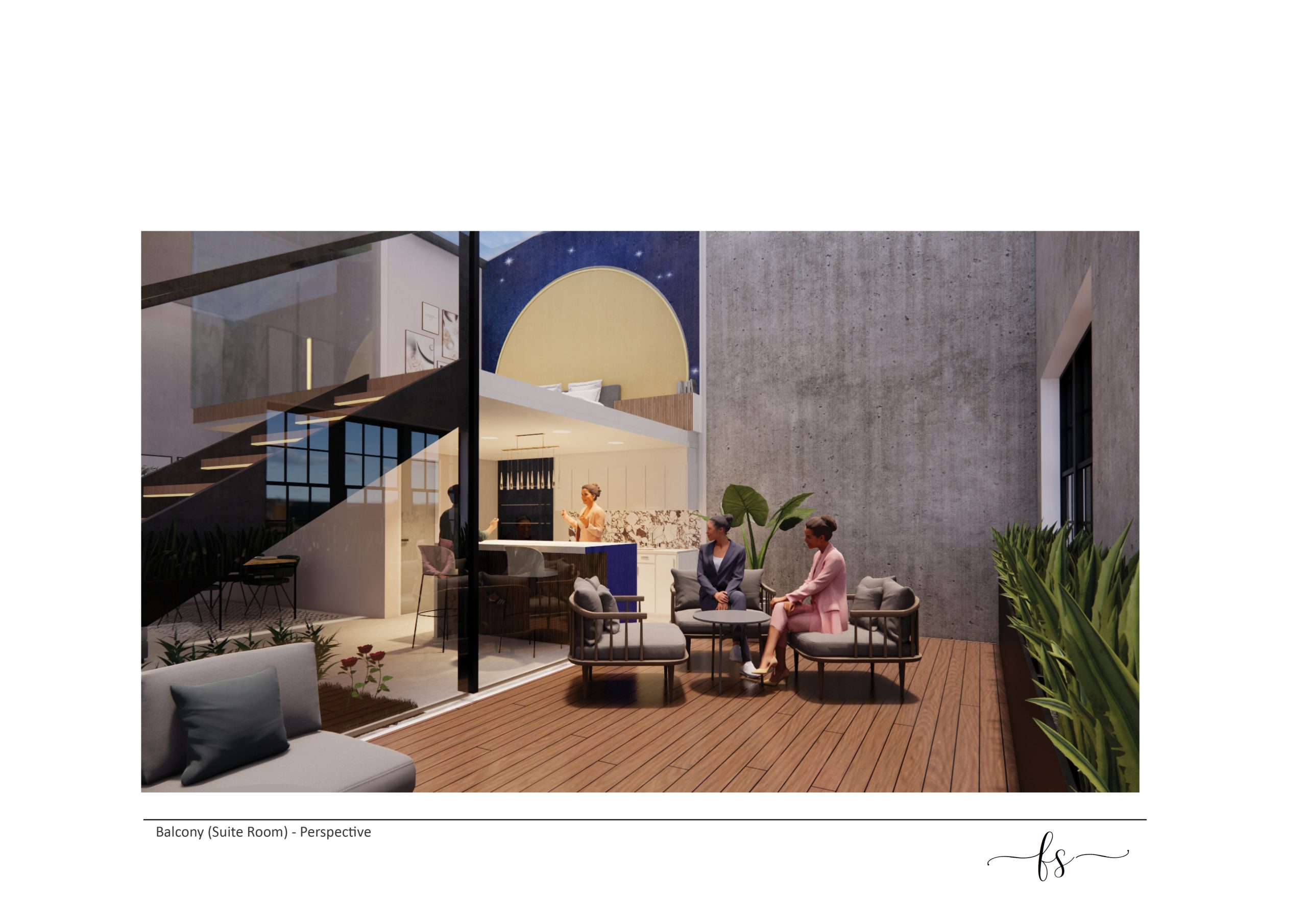 Balcony (Suite Room) - Perspective