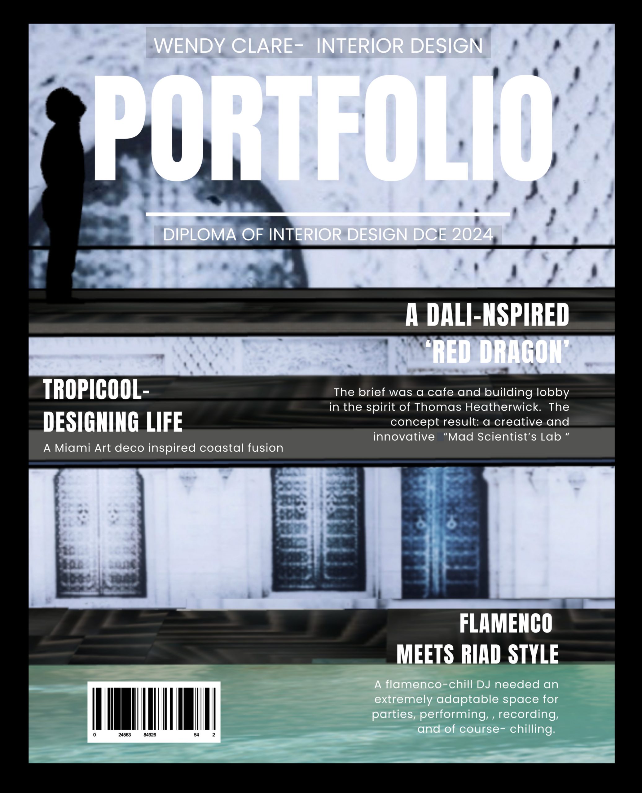 Wendy Clare interior design TAFE DCE diploma graduate portfolio magazine cover