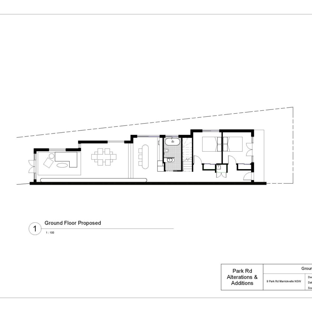 1C Proposed Ground floor plan