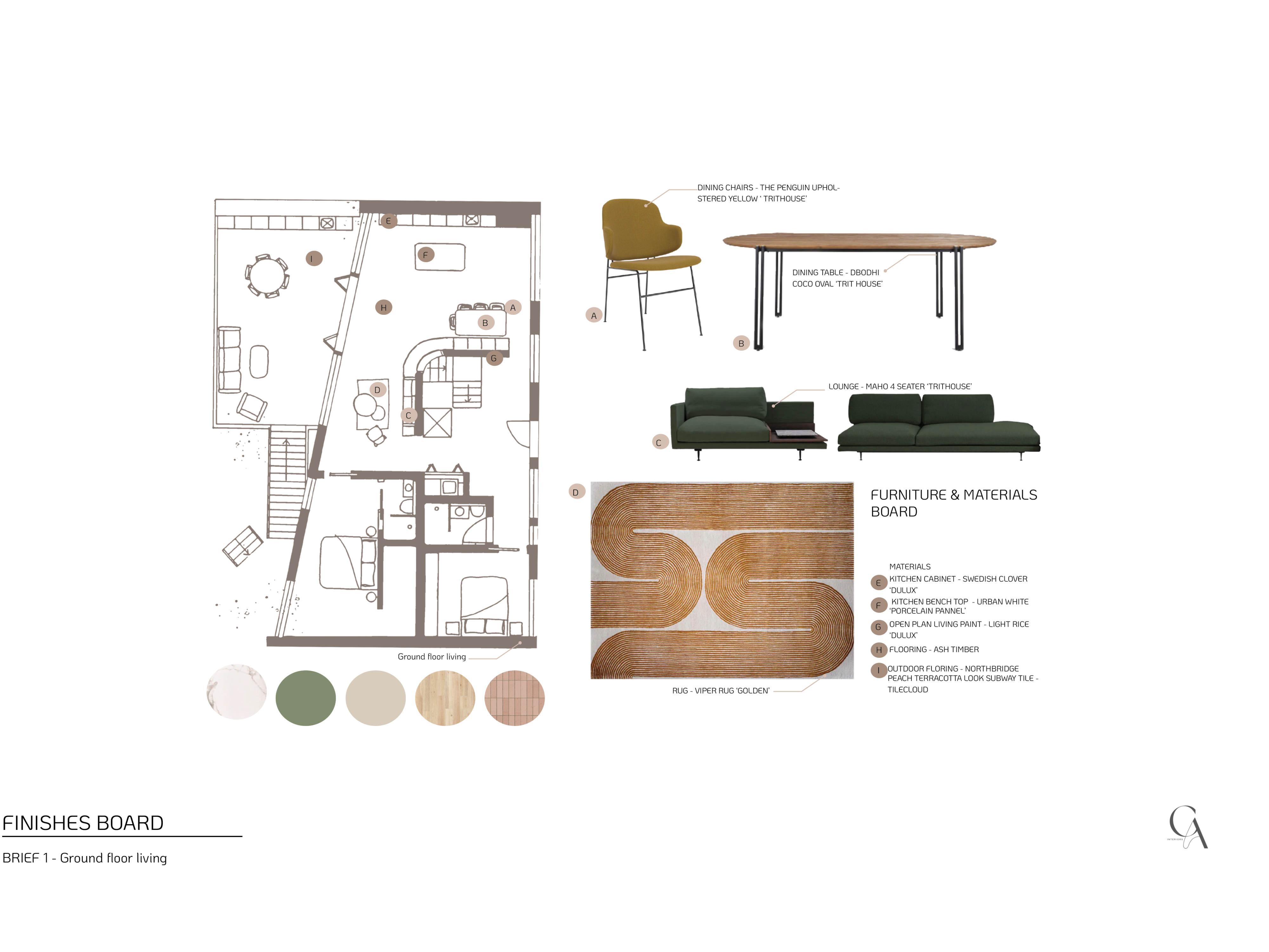 MCM House - Finishes Board