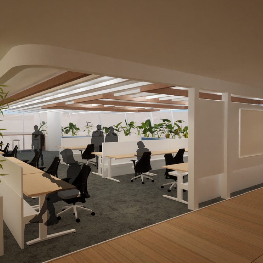 Open Plan Workspace Perspective